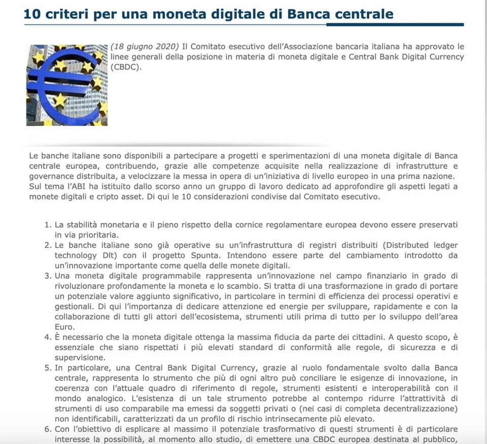 对话意大利政府区块链顾问Vincenzo：意大利银行协会推进CBDC试行中最关心什么？