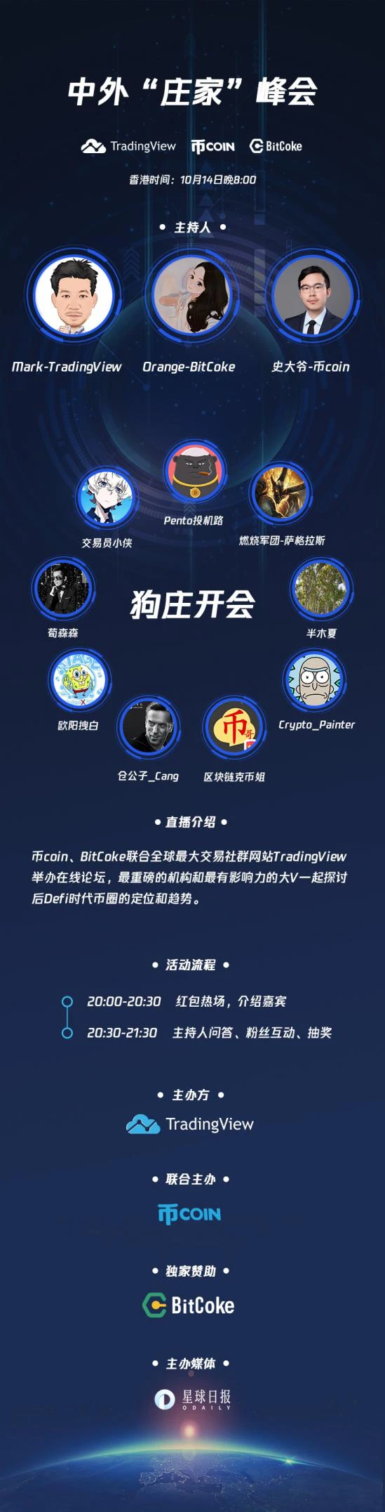 TradingView与BitCoke强强联合，首次中国行上与九位顶尖大V聊什么？