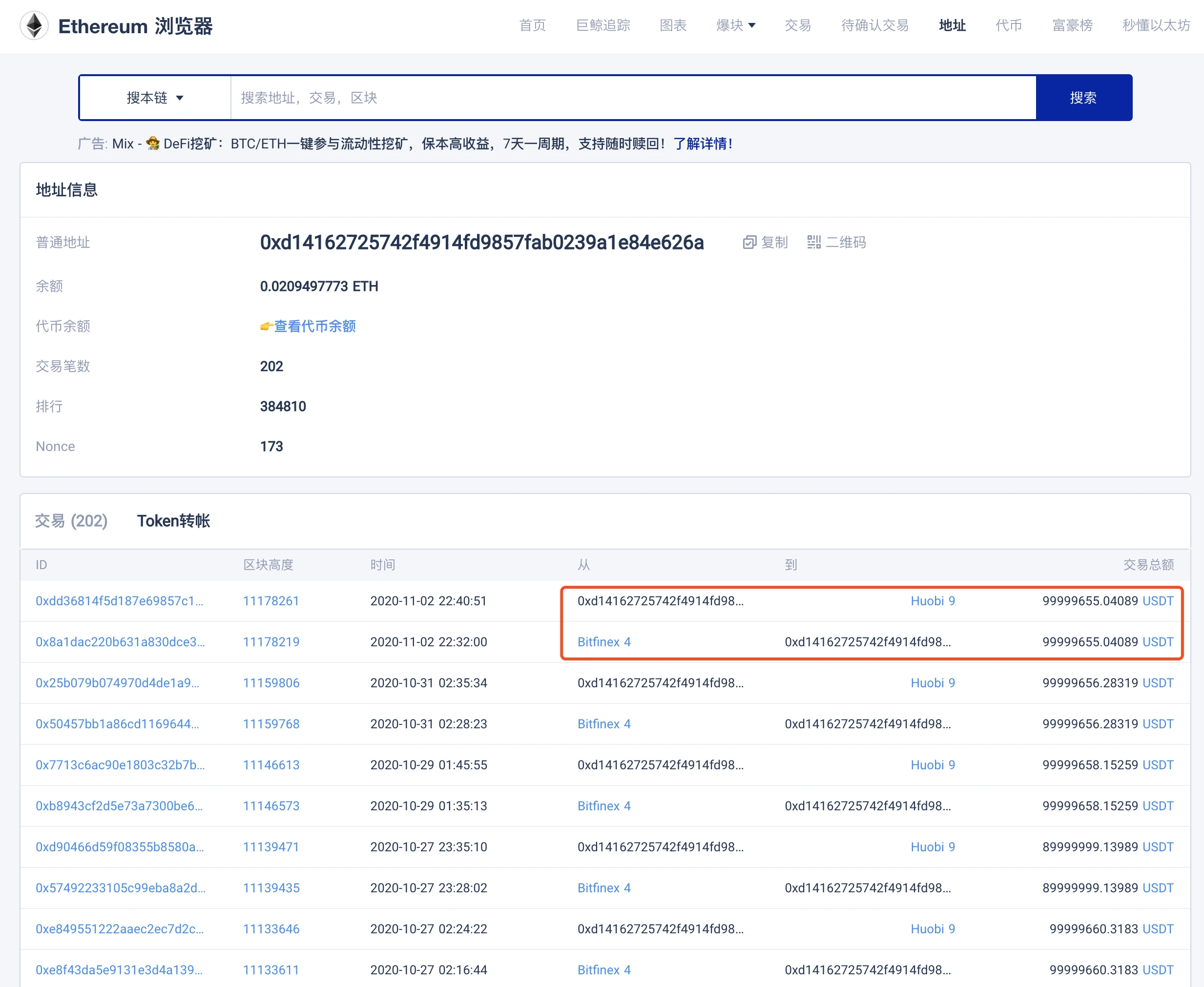 Huobi normally swaps positions across chains, but you panicked out of USDT?