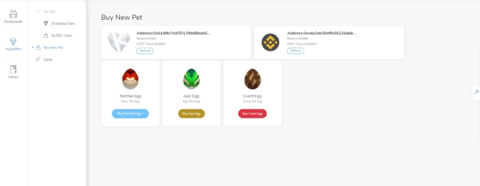 手把手教你在NFT宠物养成游戏My DeFi Pet中「买蛋」