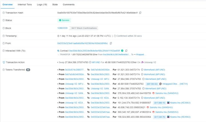 Memestake通缩模型闪电贷攻击分析