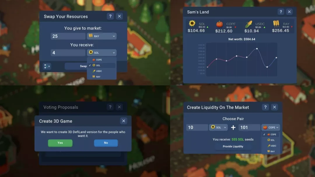 Solana 链游 「Farming 新农场」DeFi Land：以游戏化方式打通 DeFi 副本