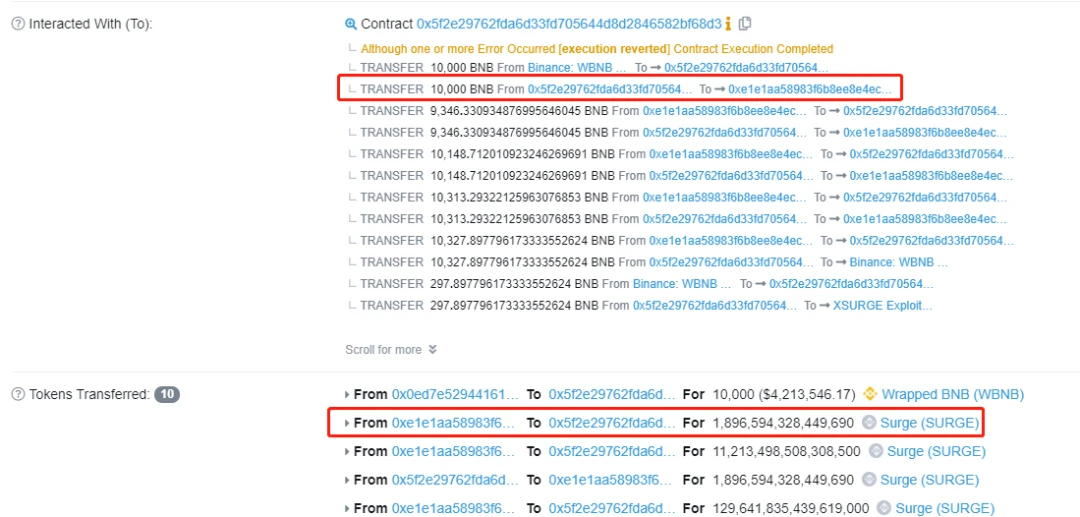 Sweet hit? Who is behind the scenes? Analysis of XSURGE on the BSC chain being attacked by flash loans