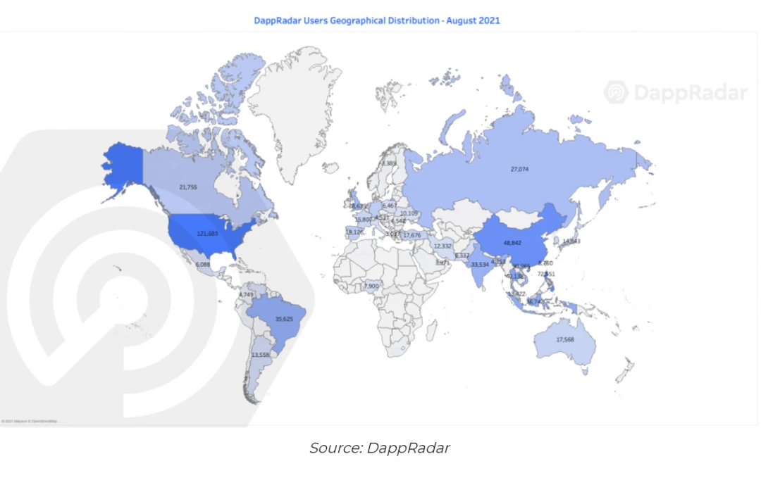 DappRadar区块链用户行为报告：游戏赚钱并不是新兴经济体的专利