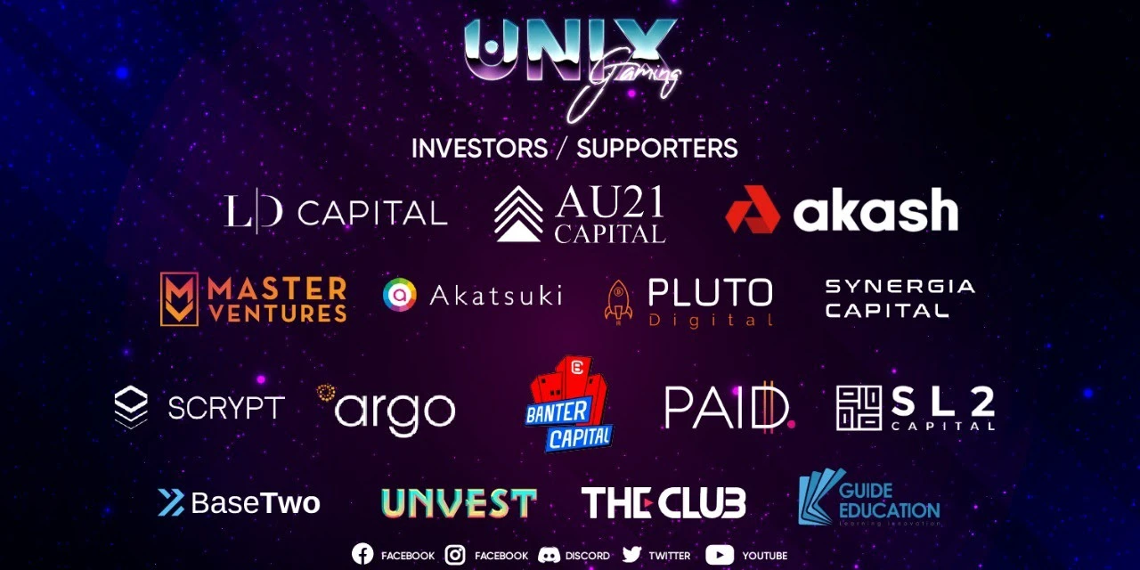 融资2800万美元的链游公会「UniX Gaming」，能否颠覆YGG霸主地位？