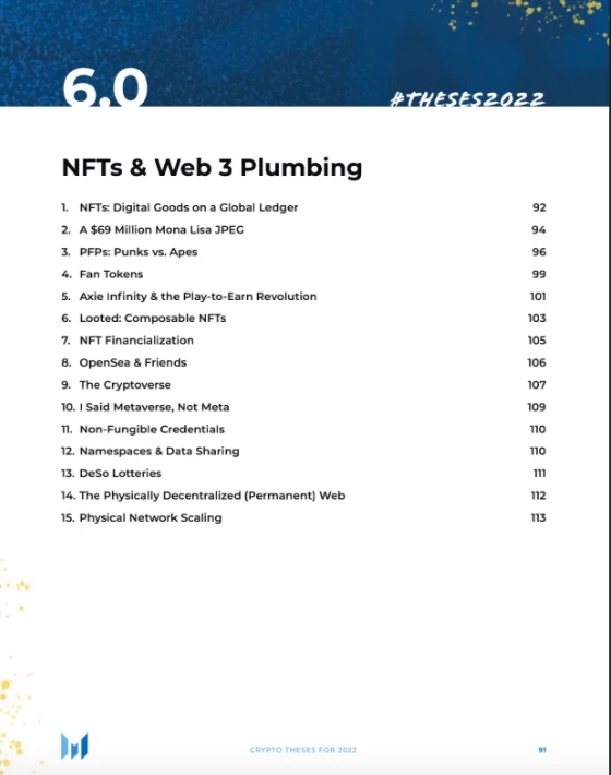 Messari 2022年加密行业深度研报（六）：NFTs和Web 3