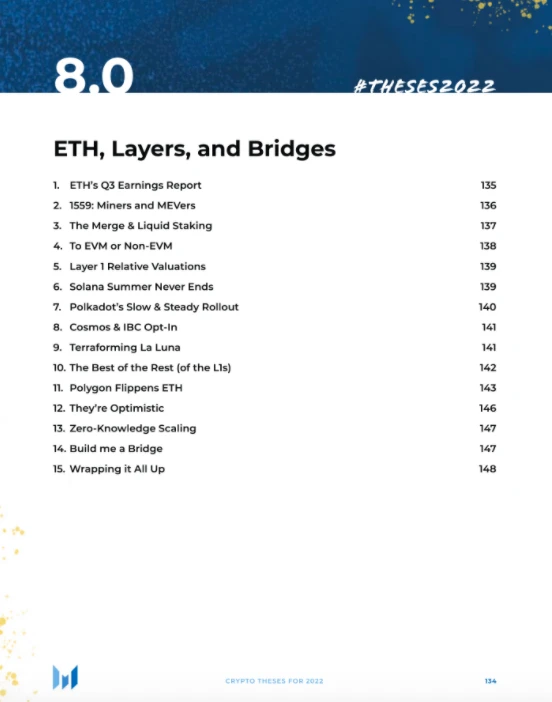 Messari 2022年加密行业深度研报（八）：ETH、 L1和L2 、跨链桥