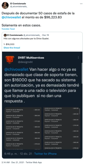 萨尔瓦多公民声称Chivo钱包中的比特币莫名丢失