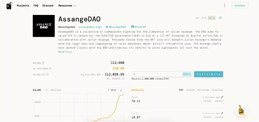 AssangeDAO：靠投机者去解救阿桑奇？