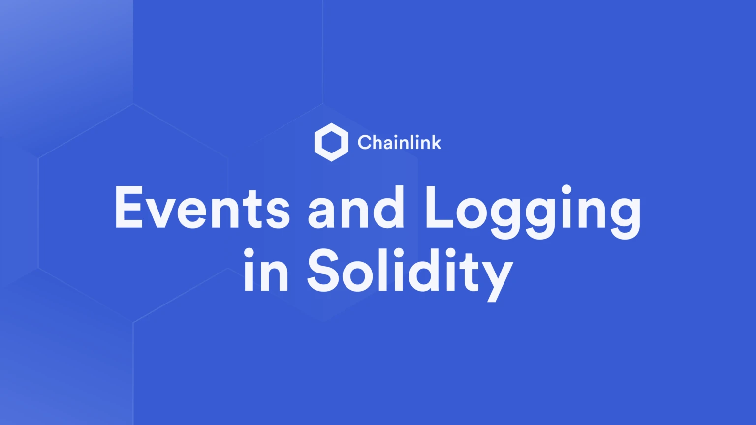 Solidity中的事件和日志