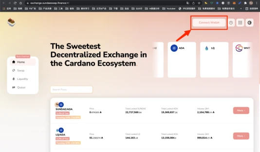 SundaeSwap操作教程：WMT/ADA流动性挖矿