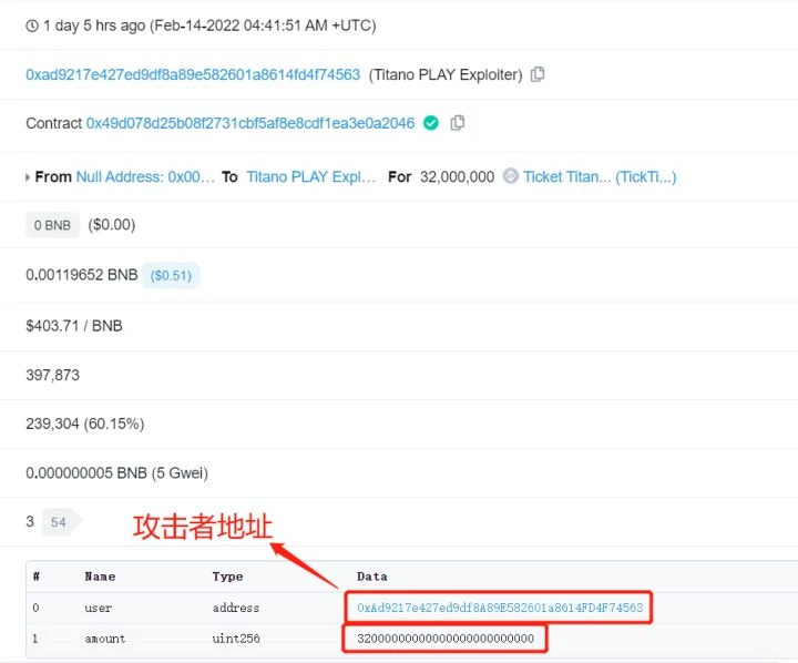 Titano Finance攻击事件分析
