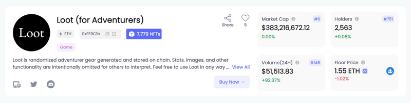 BAYC向左，Loot向右：誕生八個月後再探「NFT新範式」Loot 的生態發展