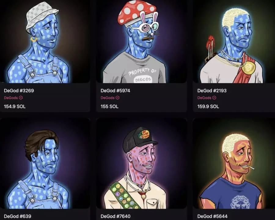 一文盘点Solana上的10大NFT蓝筹项目