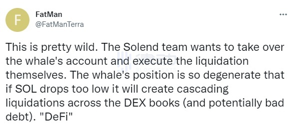 社区如何评价Solend接管巨鲸账户的闹剧？