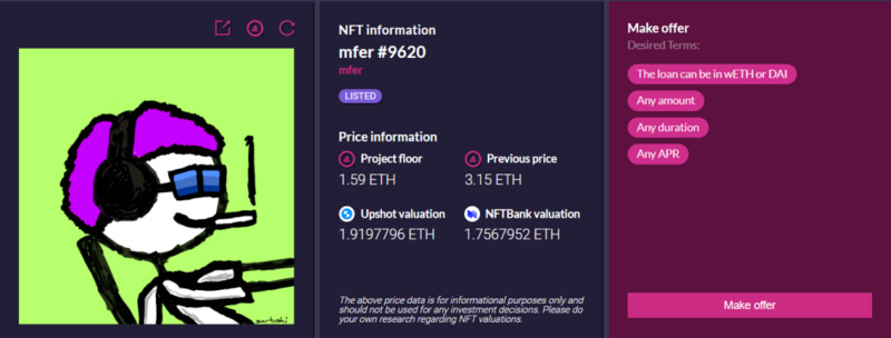 NFTFi赛道版图概览