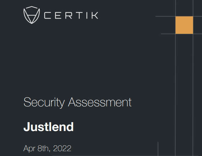 JustLend DAO成功通过CertiK的安全审计