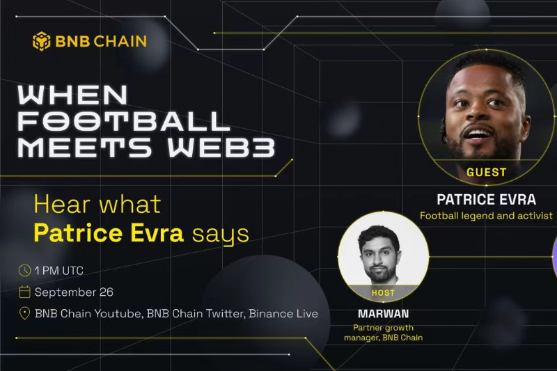 BNBChain联合TopGoal和球星Evra展开足球嘉年华直播活动