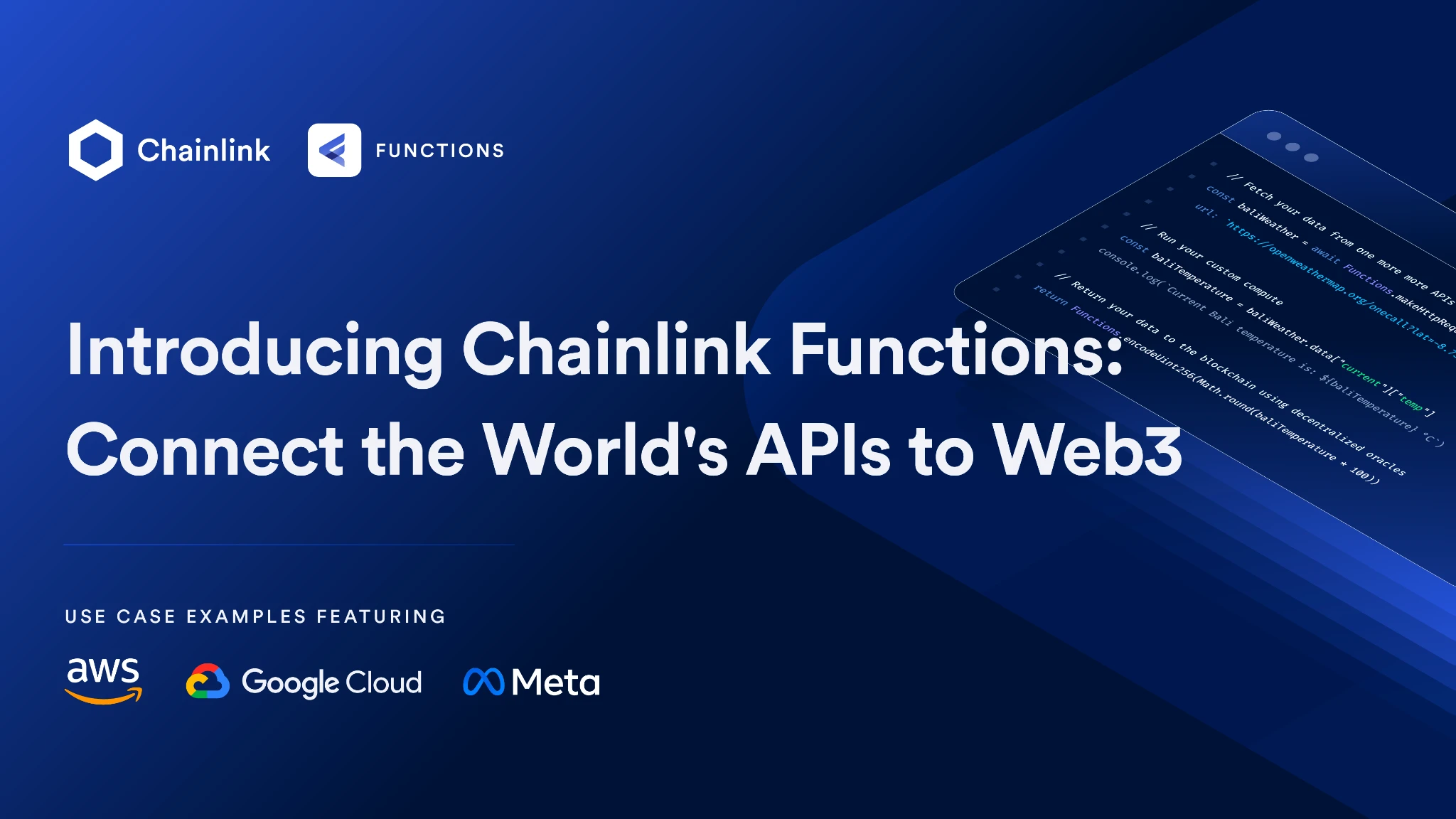 Chainlink正式发布Chainlink Functions，将全世界所有API接入Web3