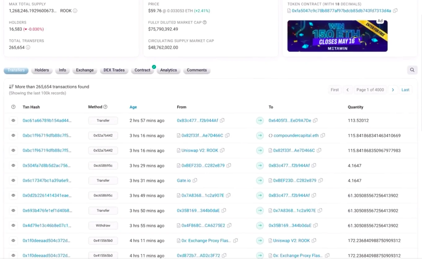 How did I find the giant whale address that earned 50 times in 3 days?