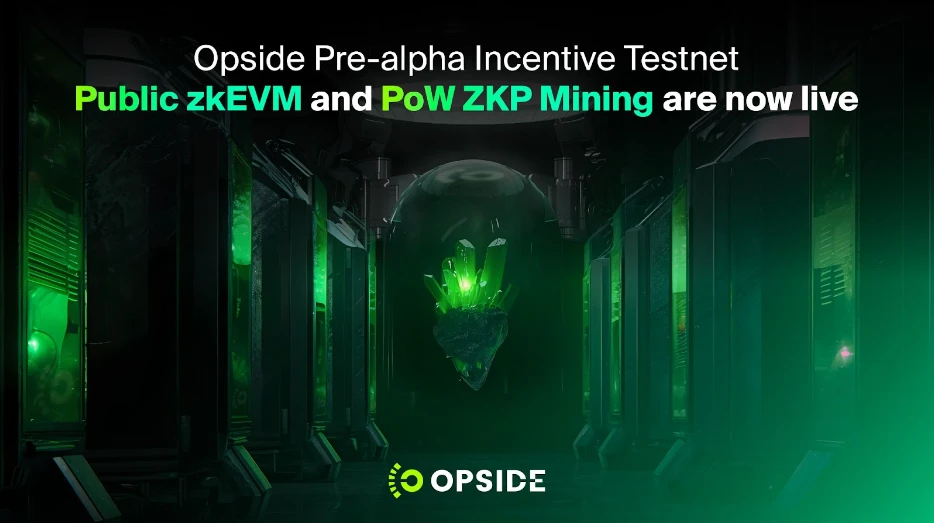 Opside最新进展：Public zkEVM and PoW ZKP Mining正式上线