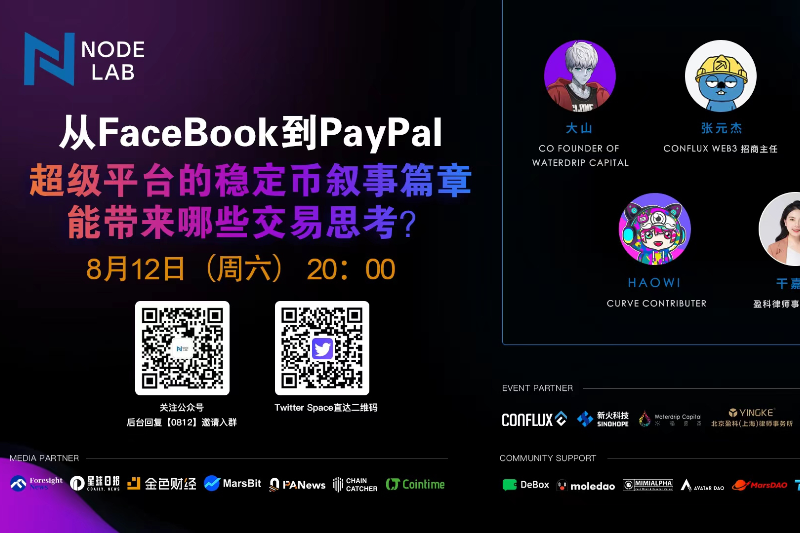 Twittet Space｜从FaceBook到PayPal，超级平台的稳定币叙事篇章能带来哪些交易思考？