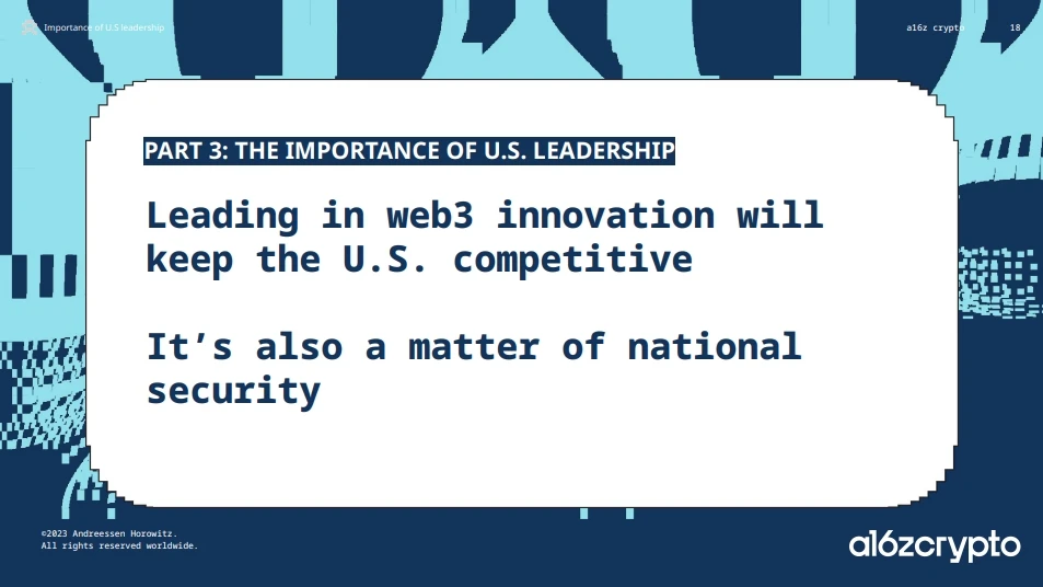 a16z annual report: Web3 development status, business boundaries and regulatory innovation