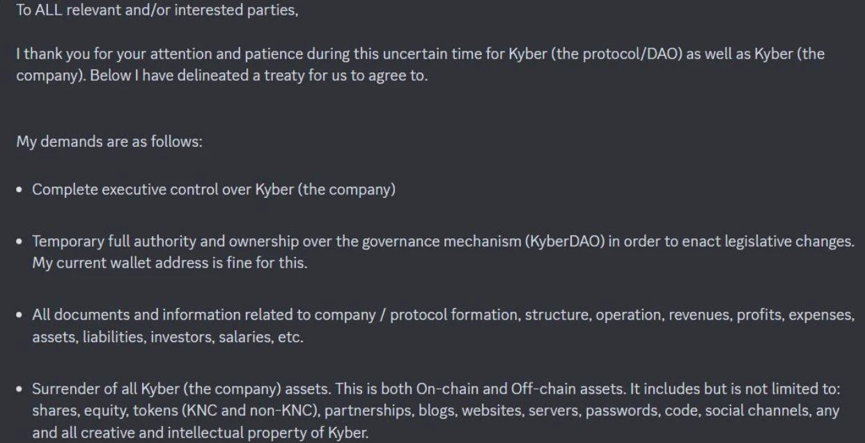 M6 Labs: Kyber hacker attempted hostile takeover?