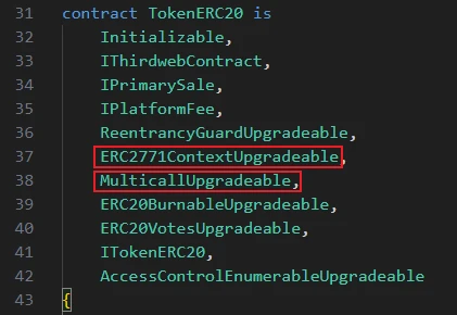 SharkTeam: Analysis of the principle of ERC2771  Multicall arbitrary address spoofing vulnerability