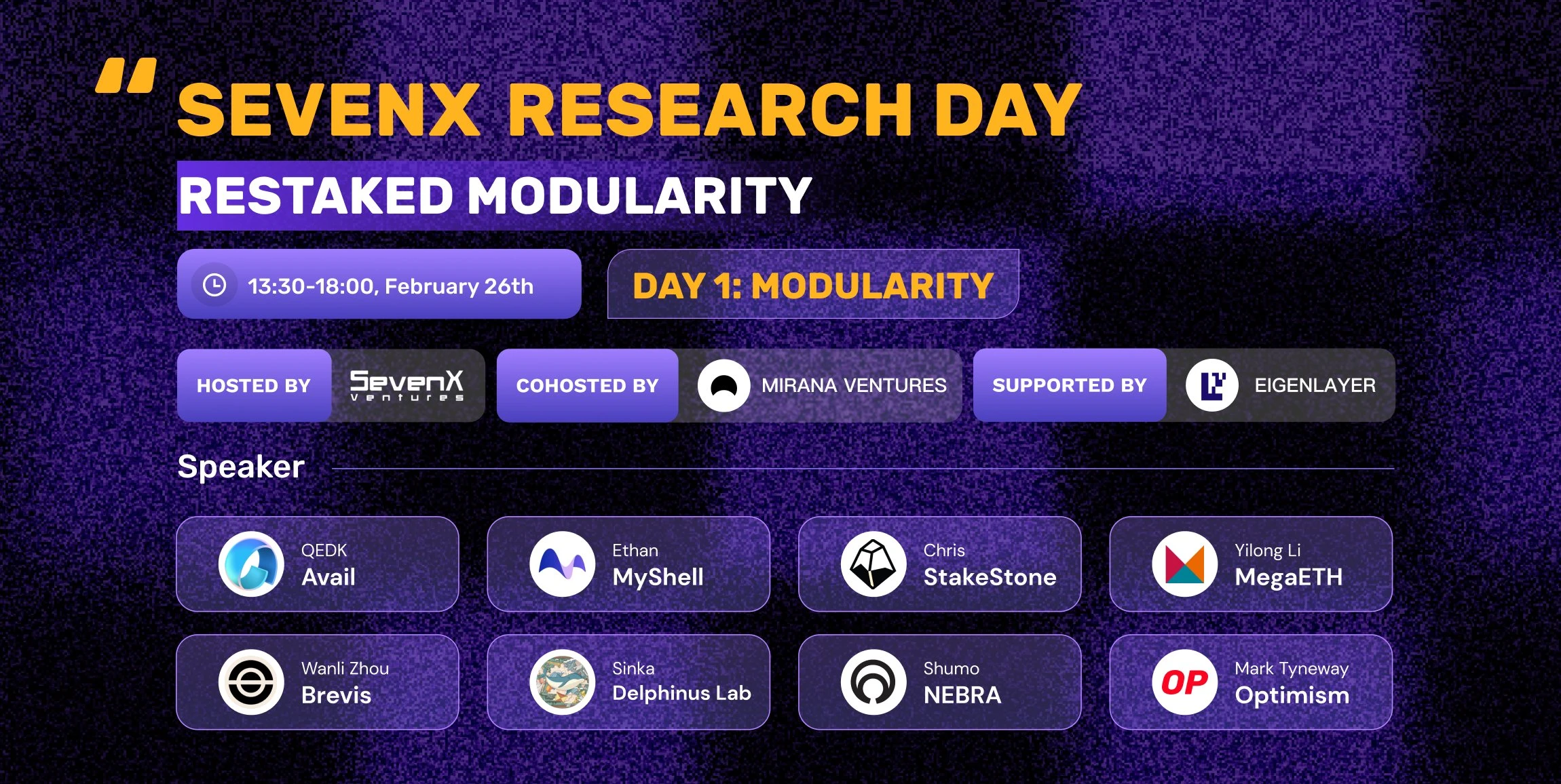 SevenX Research Day：ETH Denver 2024最热叙事，如何看待Modularity和Restaking的机遇与挑战？