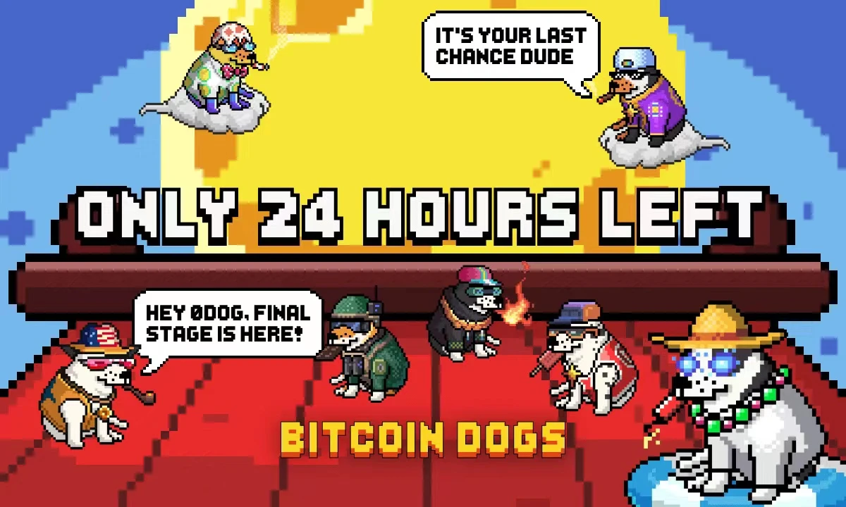 募资超1200万美元，Bitcoin Dogs距预售结束仅剩约24小时