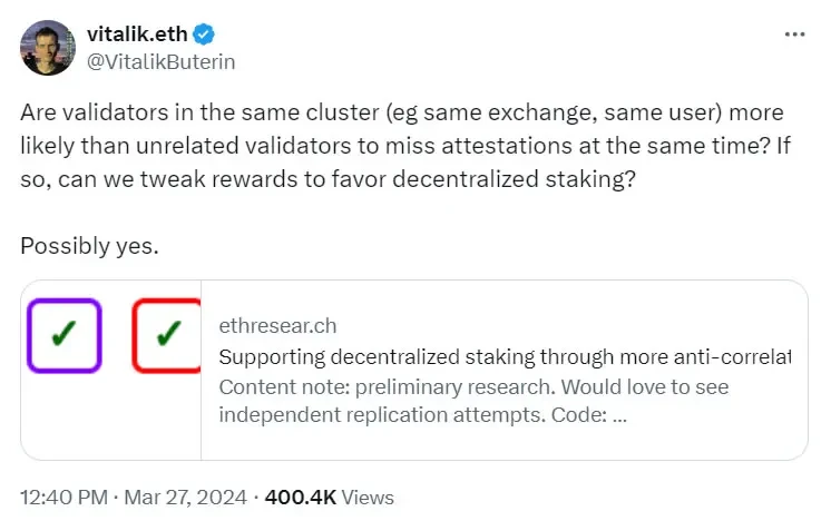 The number of Ethereum validators exceeds 1 million. How does “Rainbow Staking” alleviate the problem of staking centralization?