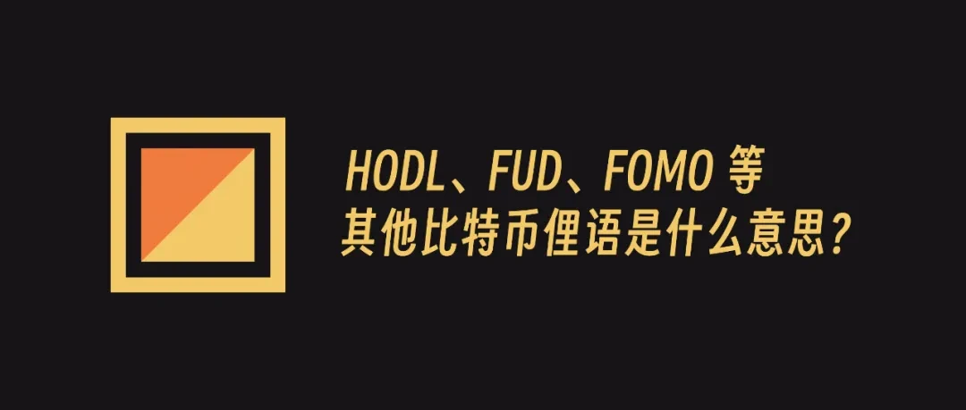 What do HODL, FUD, FOMO and other Bitcoin slangs mean?