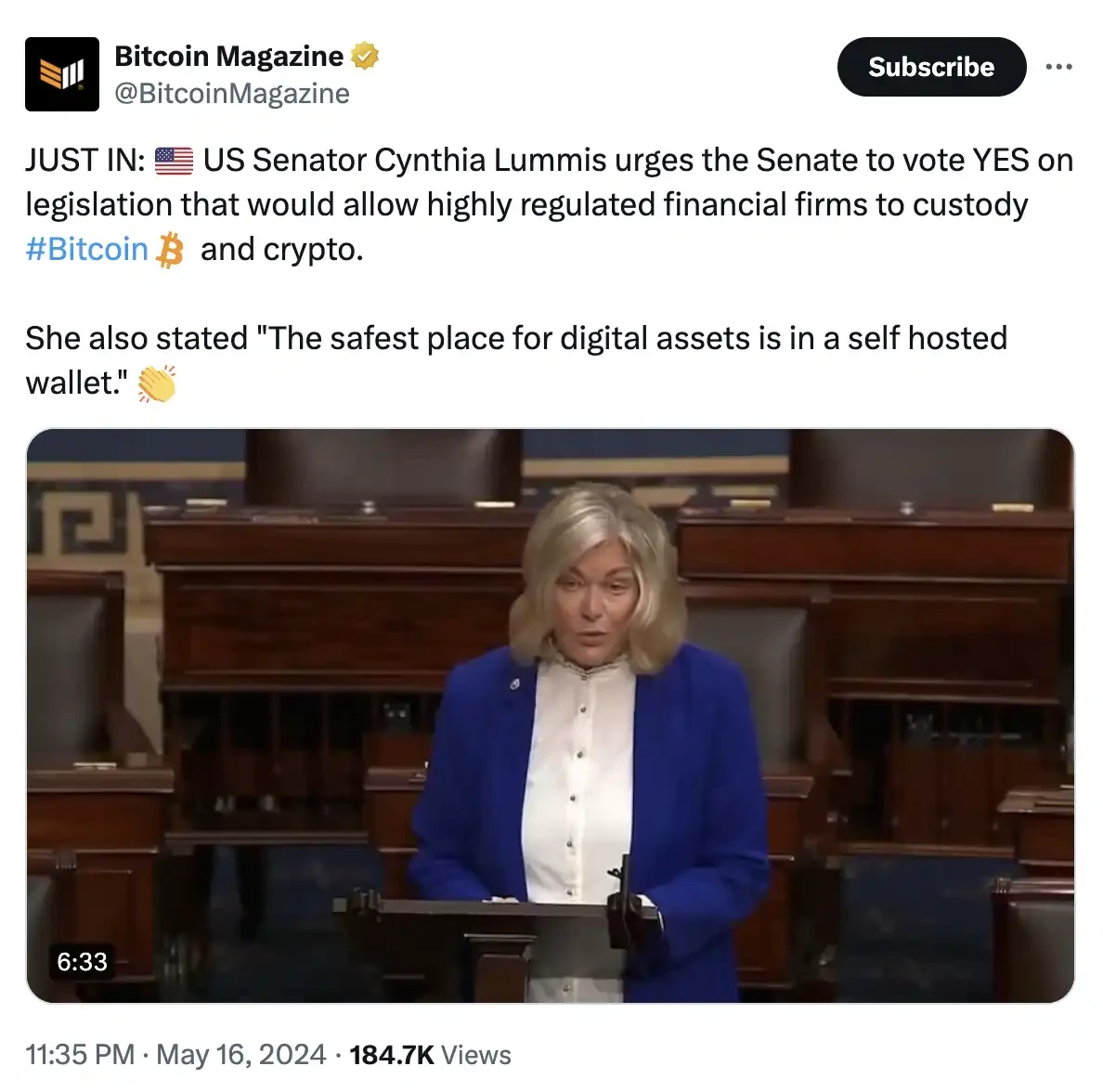 Senate passes bill to overturn SECs SAB 121, cryptocurrency custody restrictions may see a turnaround