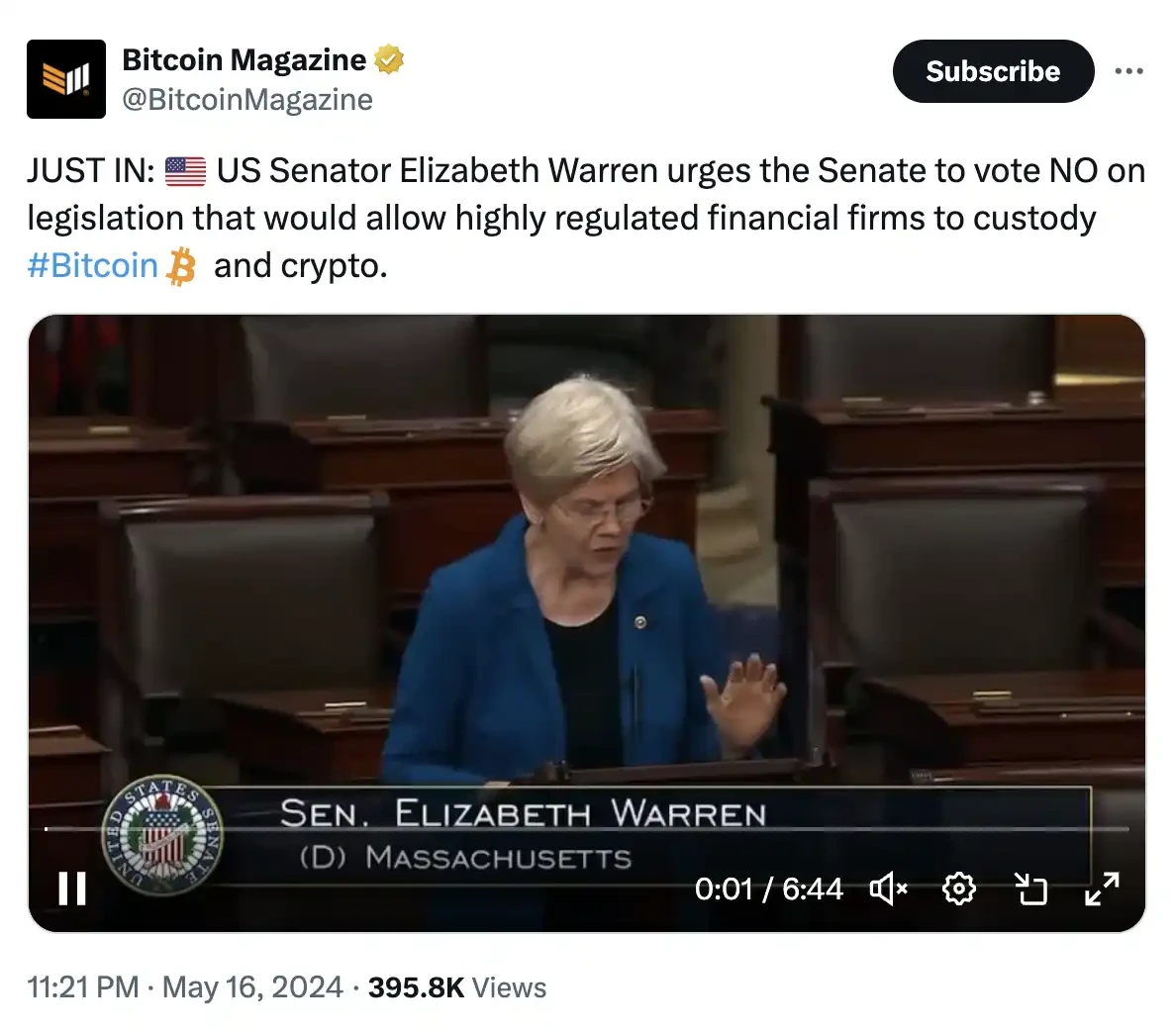 Senate passes bill to overturn SECs SAB 121, cryptocurrency custody restrictions may see a turnaround