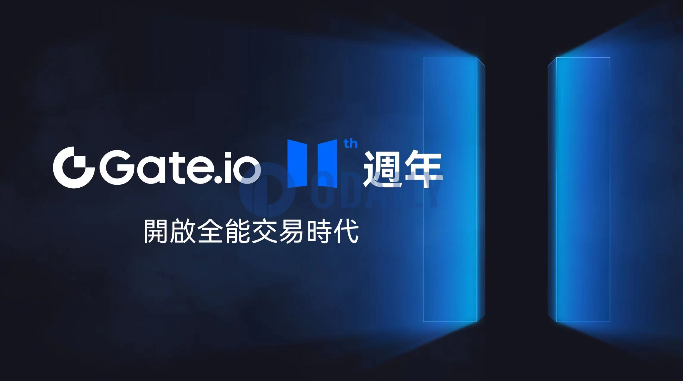 Gate.io开启11周年庆典活动，提供百万美元奖励-web3资讯-ODAILY