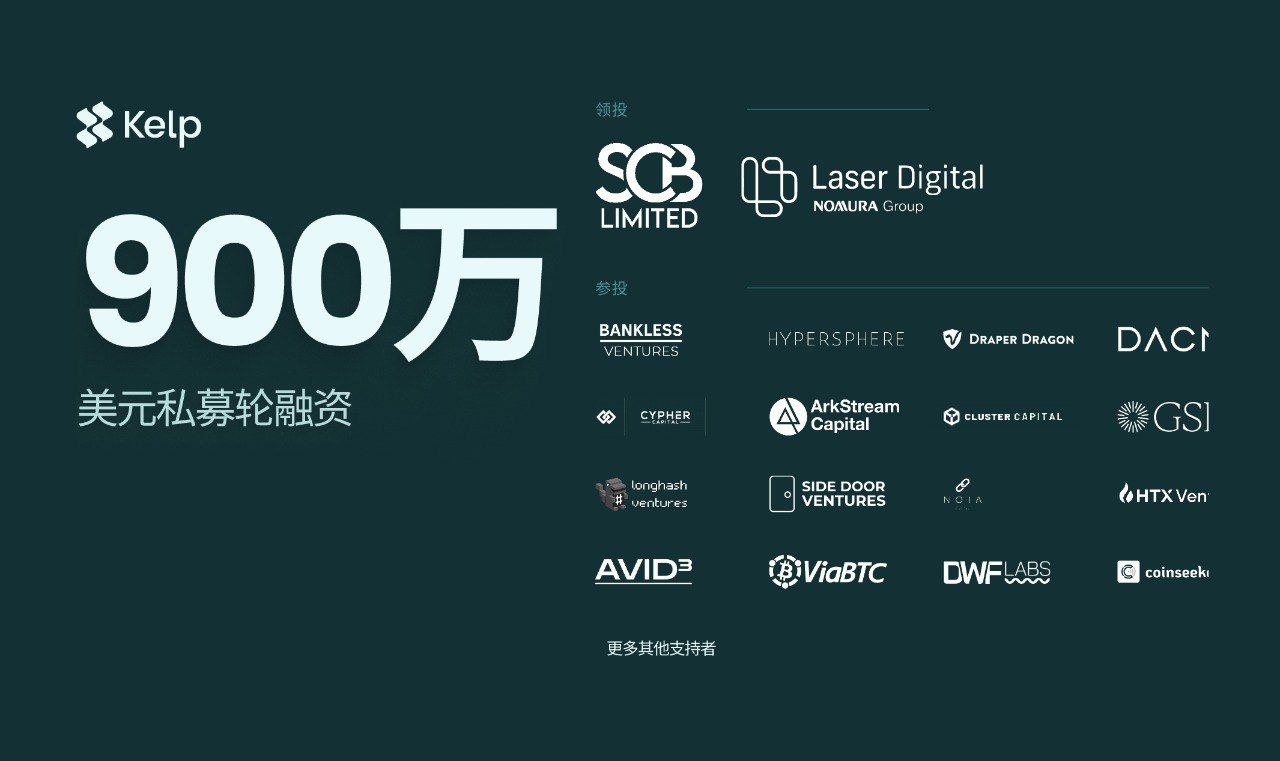 KelpDAO 完成900 万美元私募轮融资，发力再质押赛道创新- Odaily