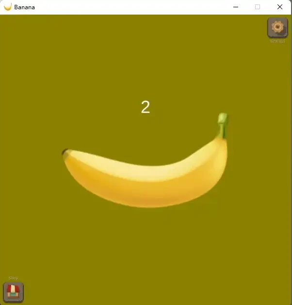 With over 750,000 people online, the 0-click mini-game Banana is popular on Steam