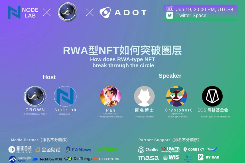 NodeLab x CROWN & ADOT Space｜RWA型NFT如何突破圈层？