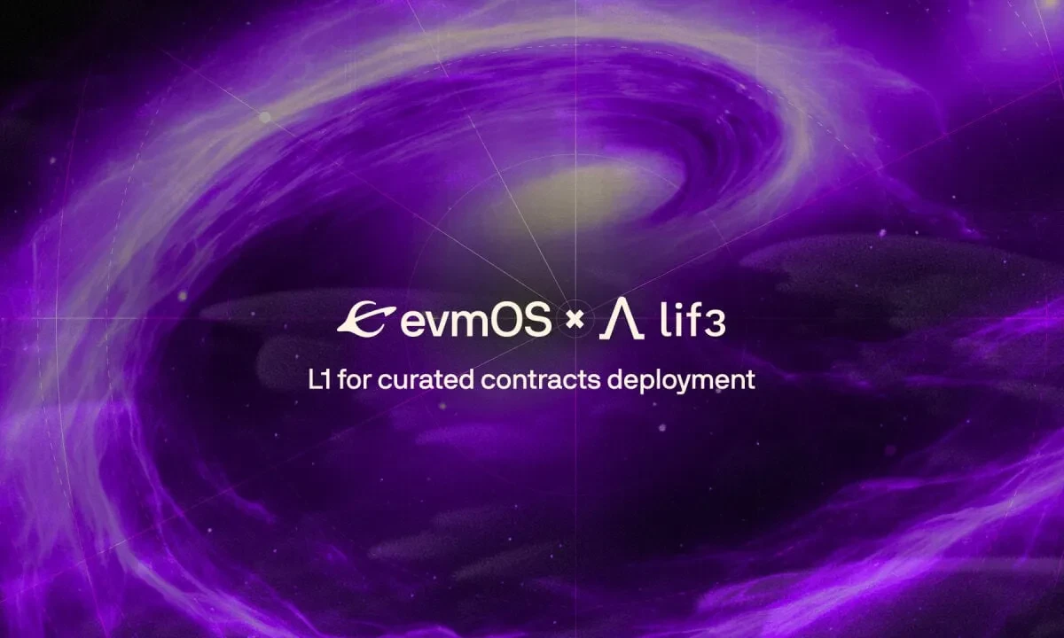 Lif3.com ร่วมมือกับ evmOS ในการจัดการ Lif3 Chain ซึ่งเป็นโซลูชันสัญญา DeFi L1 แรก