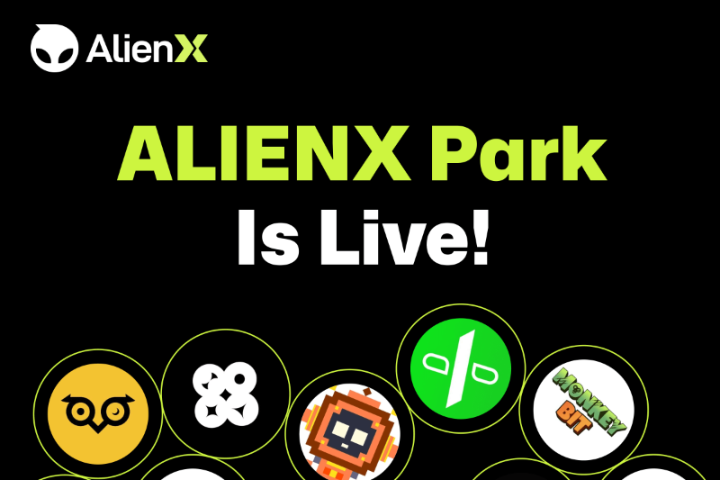 ALIENX正式上线主网AlienX Park活动，联合20+生态项目铸造NFT并瓜分$AIX奖励