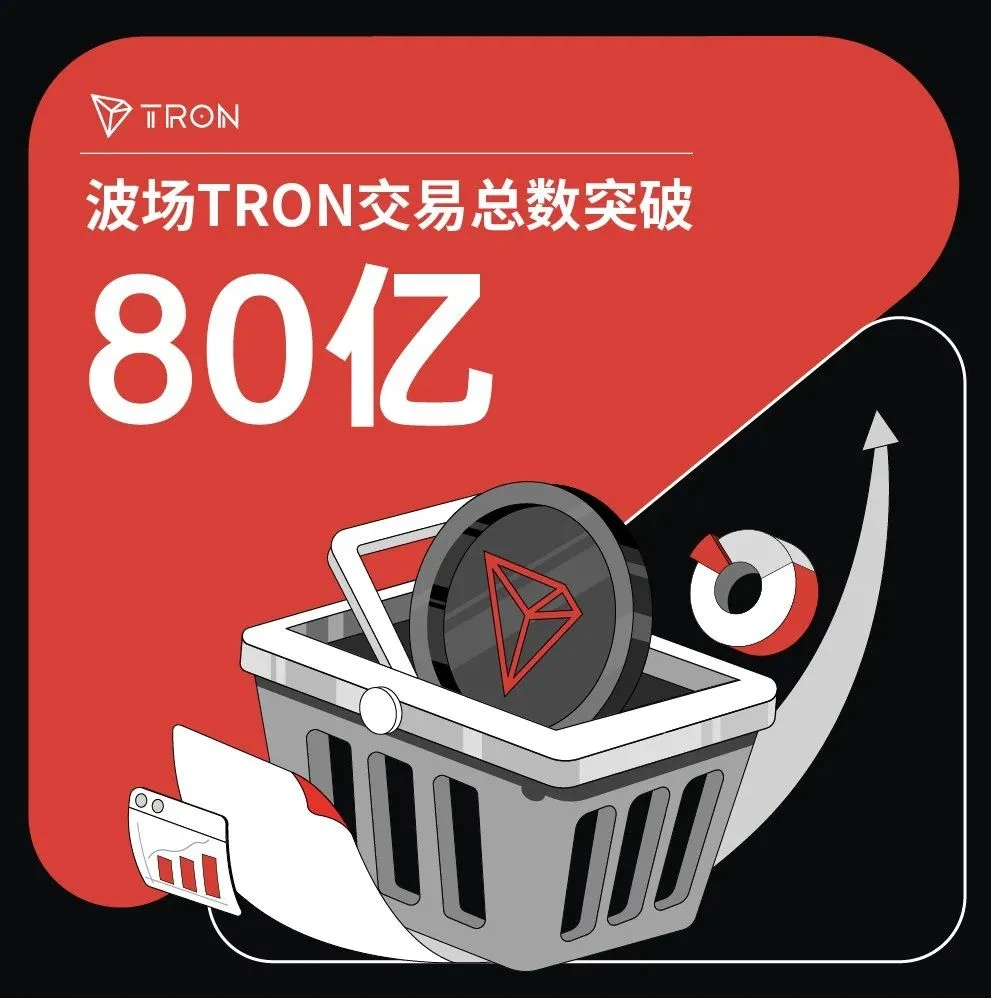 数据突破 | 波场TRON交易总数突破80亿