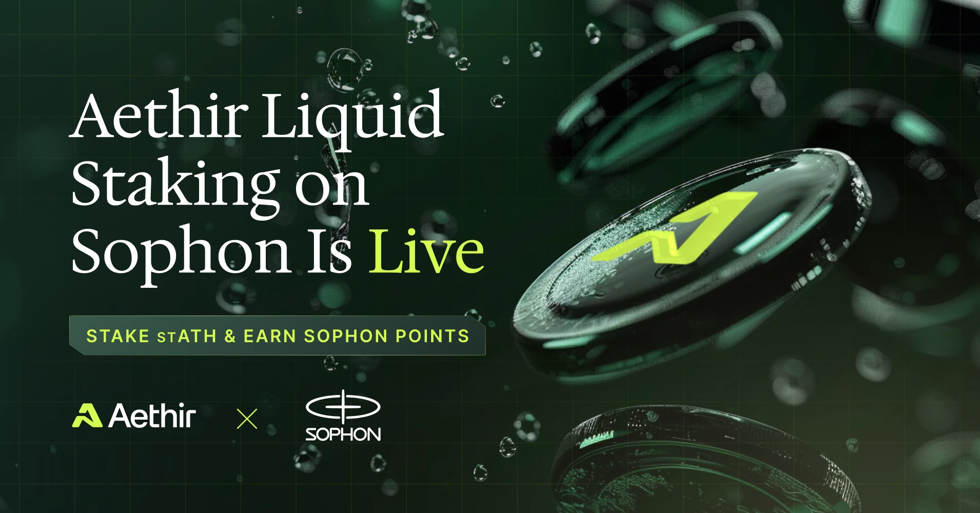 Aethir’s Sophon Liquid Staking is now live: Stake stATH to earn Sophon points (with tutorial)