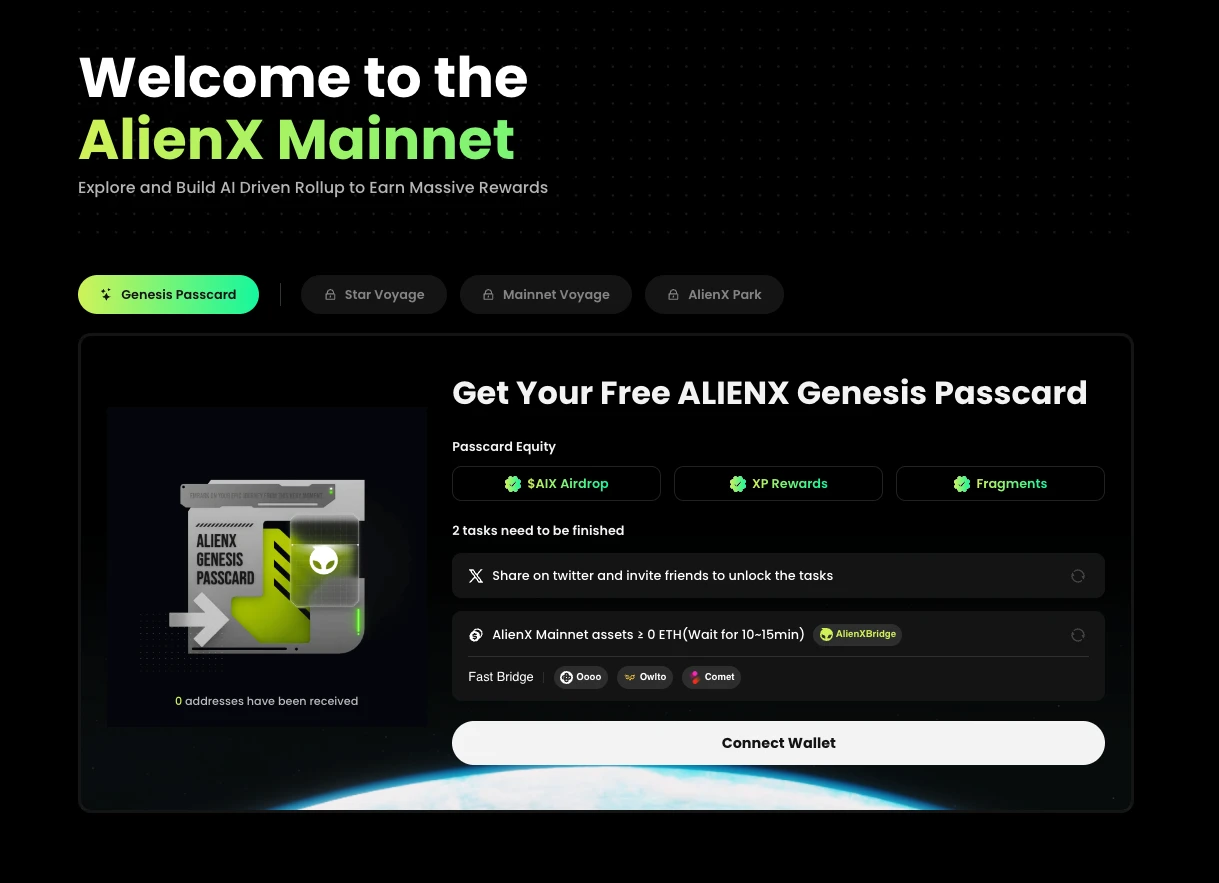 How to make money from the AlienX Park airdrop event on the ALIENX mainnet?