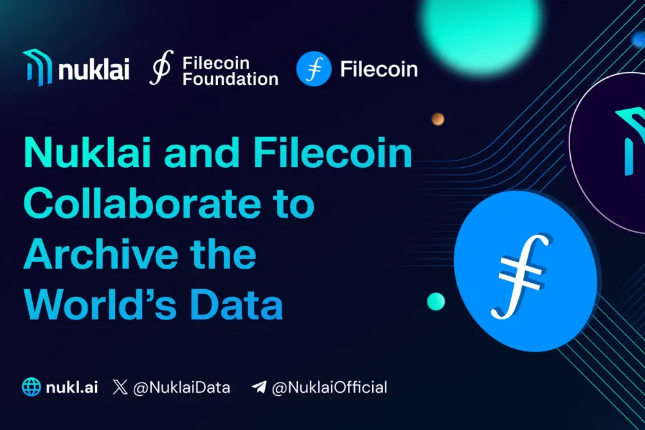 Nuklai和Filecoin基金会合作...