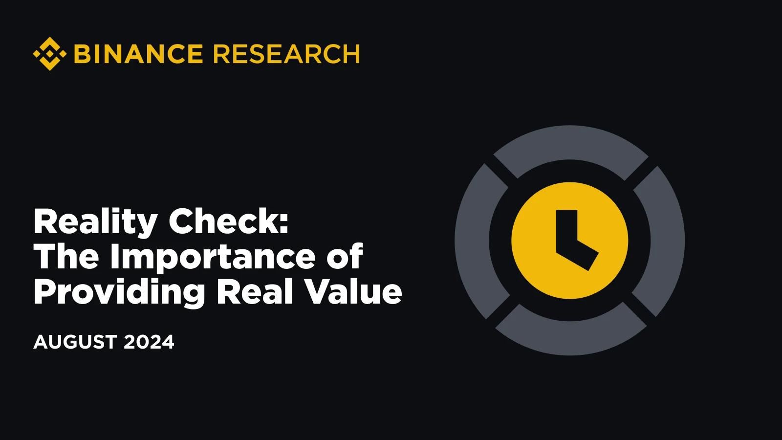 Reality Check: The Importance of Providing Actual Value