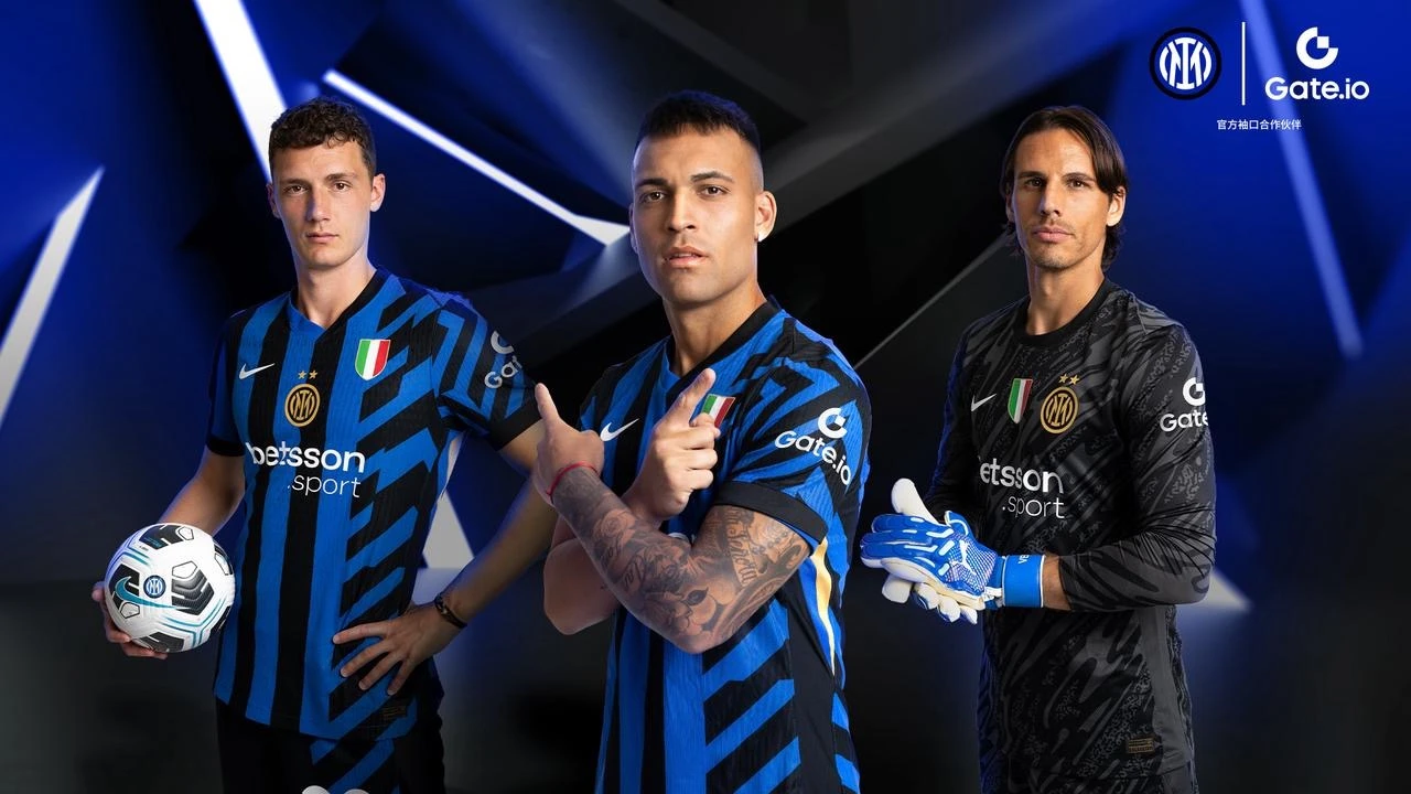 Gate.io Announced as Official Jersey Sleeve Partner of Inter Milan