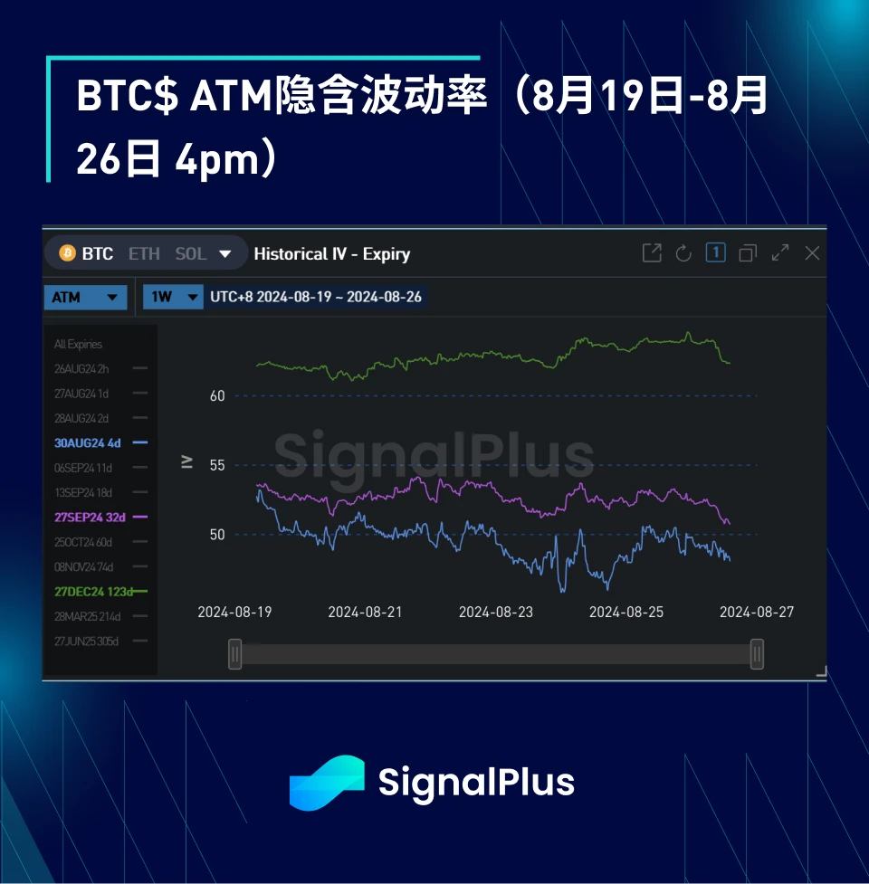 BTC 변동성: 1주 검토 2024년 8월 19일~8월 26일