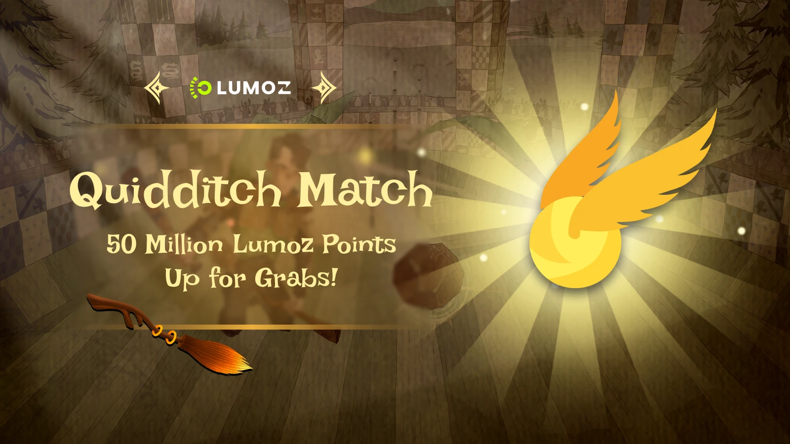 Lumoz Quidditch Competition officially launched, sharing 50 million Lumoz points and incentives from more than 30 ecological projects