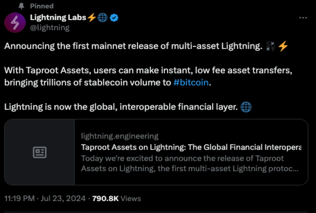 Taproot Assets: Stablecoin Advantages on the Lightning Network